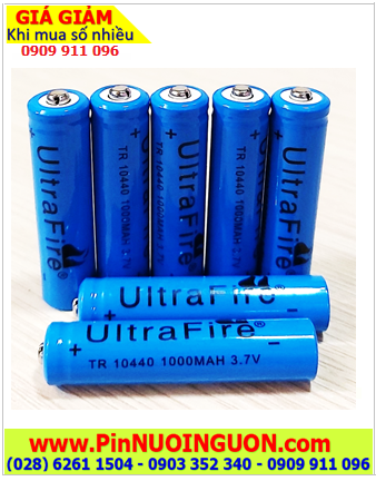 Ultrafire TR10440, Pin sạc AAA 10440 Lithium 3.7v Ultrafire TR10440 (AAA dòng 1000mAh 3.7v)